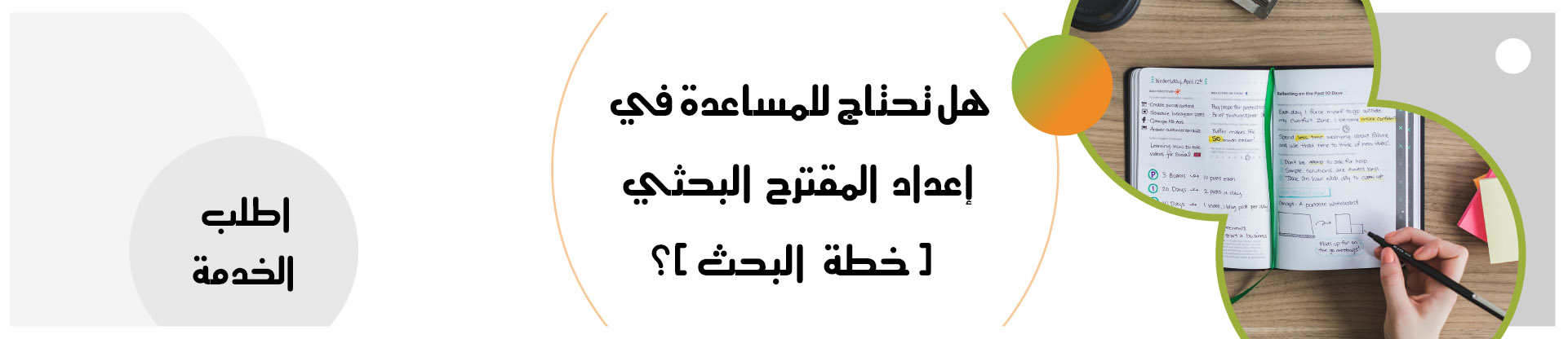 اعداد المقترح البحثي / خطة البحث 